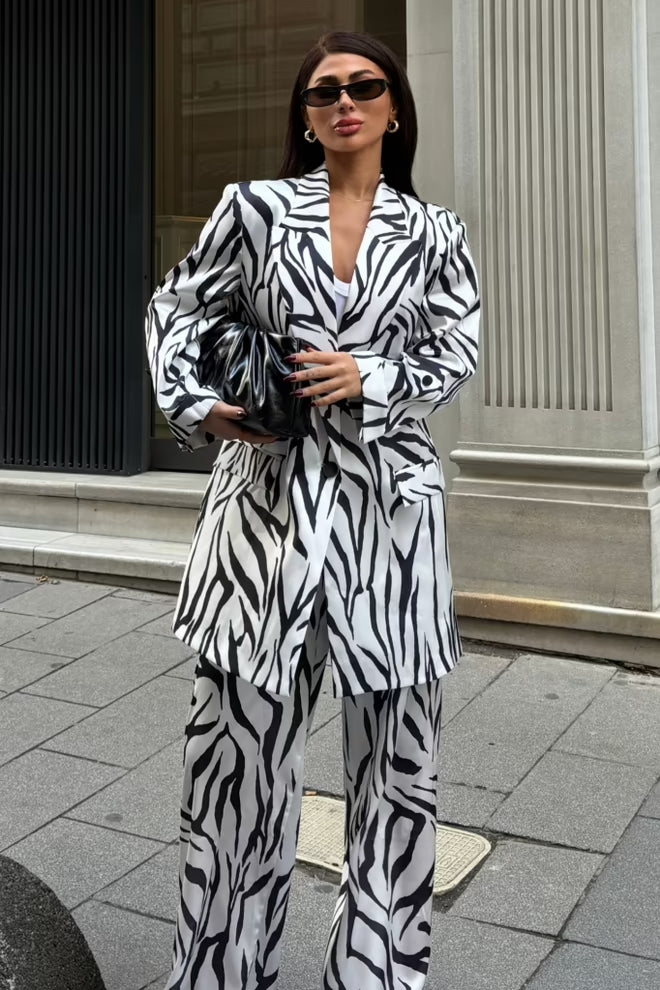 Patterned Suit Zafira